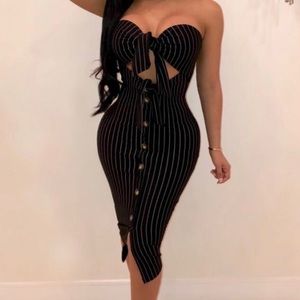 Striped Sleath Dress